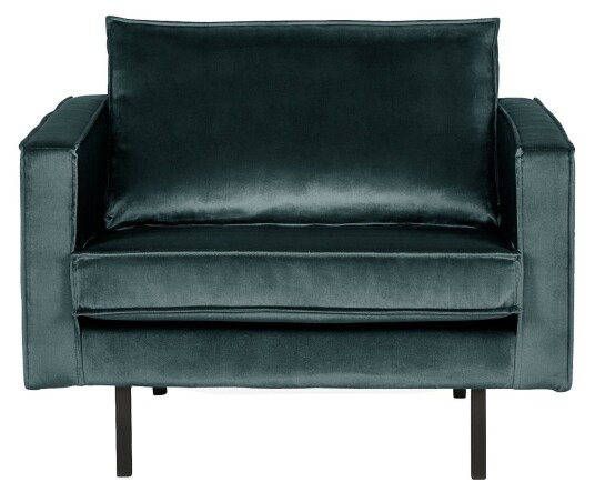 BePureHome Rodeo Lenestol - Teal Velur   Unoliving
