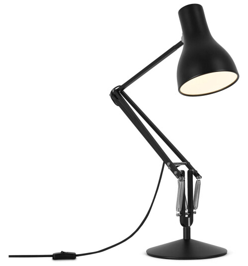 Anglepoise - Type 75 Desk Lamp Jet Black - Skrivebordslamper - Sir Kenneth Grange - Svart
