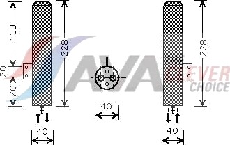 AVA COOLING SYSTEMS HYD193 Tørker, klimaanlegg