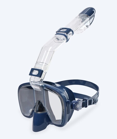 Watery Full face snorkelmaske for barn - Pearl - Mørkeblå