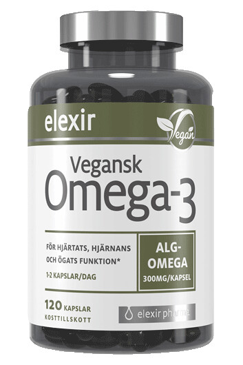 Vegansk Omega-3, 120 kapsler Vegansk Omega-3, 120 kapsler