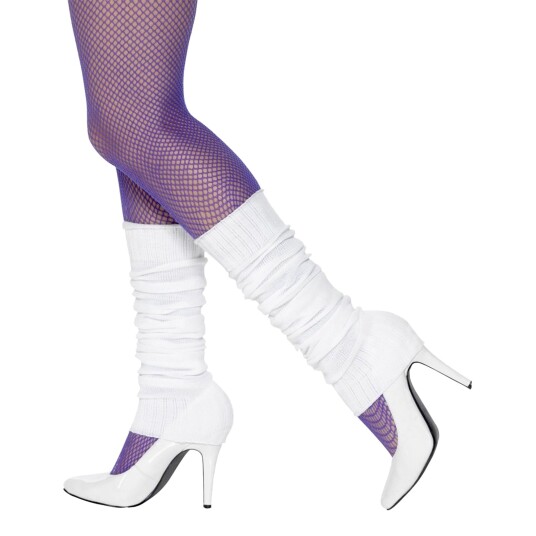 Smiffys Leggvarmere Hvite - One size Smiffys Leggvarmere Hvite - One size