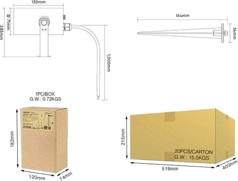 Synergy 21 Led Hagevegglys 12W Rgbcct Zigbee 30 24G 230V Milightmiboxer Synergy 21 Led Hagevegglys 12W Rgbcct Zigbee 30 24G 230V Milightmiboxer