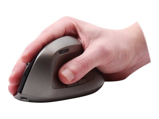 Ordissimo Ergonomisk Trådløs Vertikal Mus - Høyrehendt, 1600 dpi