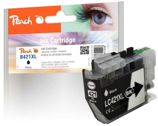 Peach Pi500-373 Høyt (Xl) Utbytte Sort 15 Ml 1 Stykker 500 Sider Enkeltpakke