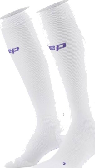 CEP Core Run Ultralight Socks, Tall, 4.0 - White - V