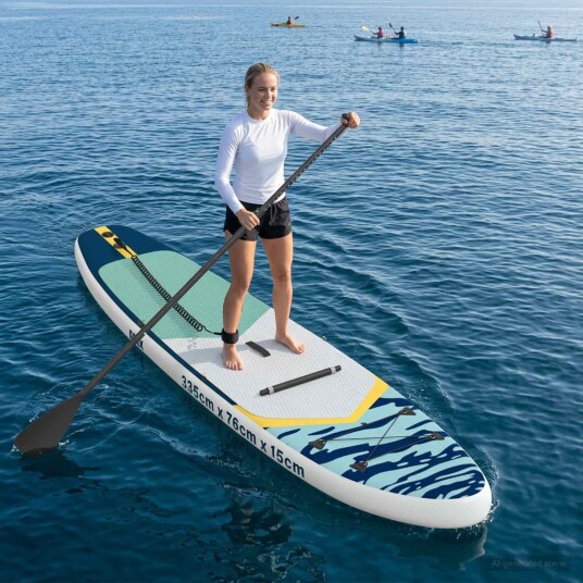 SUP-brett med sete 2-i-1 APEX 335 x 76 x 15 cm Blå for SUP-brett med sete 2-i-1 APEX 335 x 76 x 15 cm Blå for