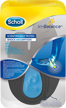 Scholl In-Balance Såle Hæl - Medium - 1 Pakker Scholl In-Balance Såle Hæl - Medium - 1 Pakker