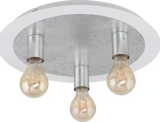 Eglo Passano Loft 3L Hvit/Sølv Eglo Passano Loft 3L Hvit/Sølv