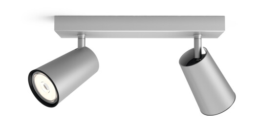 Philips Philips myLiving Paisley dobbel spot GU10 - Aluminium Philips Philips myLiving Paisley dobbel spot GU10 - Aluminium