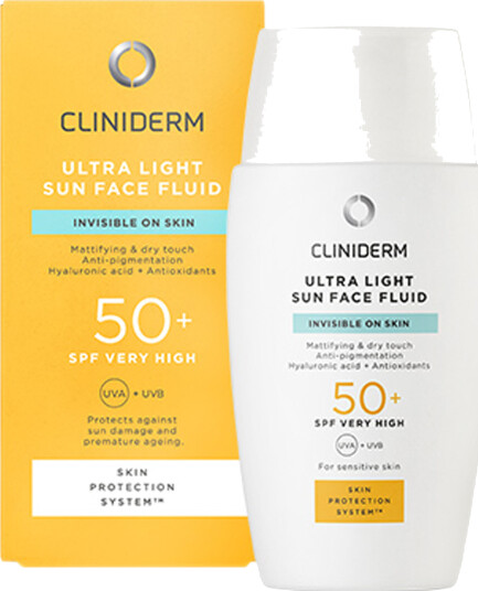Cliniderm Ultra Light Solkrem til Ansikt SPF 50+ - 40 ml