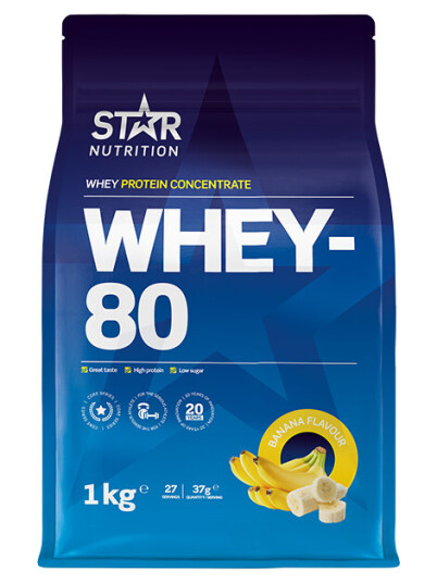 Whey-80 Myseprotein 1 kg