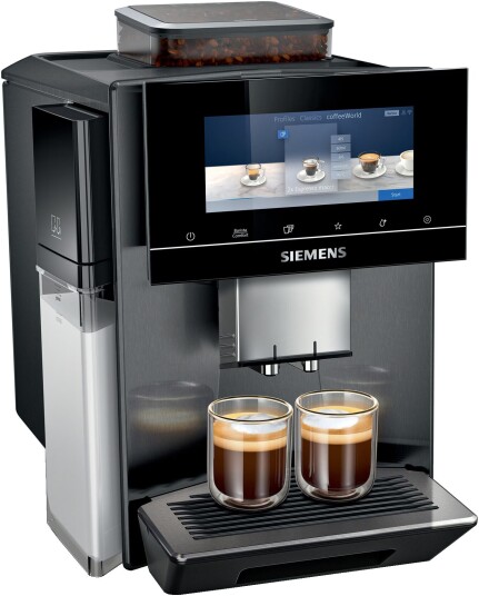 Siemens EQ900 Plus Helautomatisk Espressomaskin med 6 Kverninnstillinger og 30 Drikker TQ905RZ5 Siemens EQ900 Plus Helautomatisk Espressomaskin med 6 Kverninnstillinger og 30 Drikker TQ905RZ5