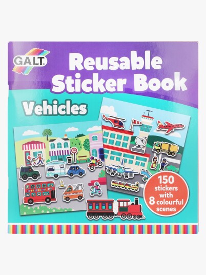 Galt - Reusable Sticker Book - Vehicles (55-1005107)