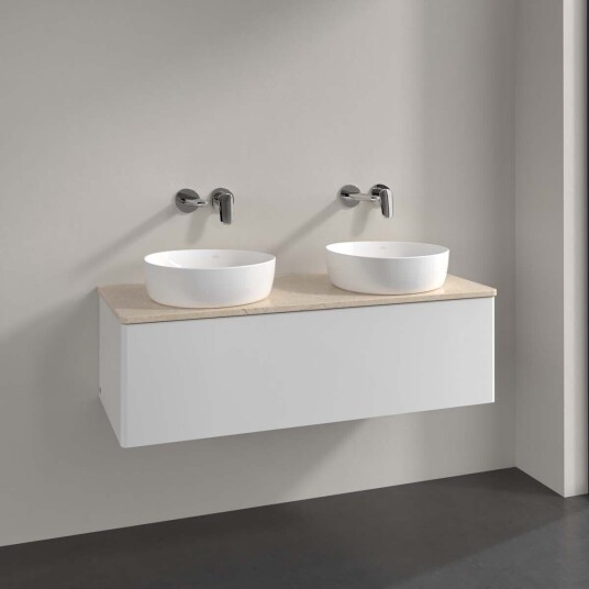 Villeroy & Boch  Antao Servantskap med 1 skuff 120x50x36 cm u/lys Hvit Blank/Crème