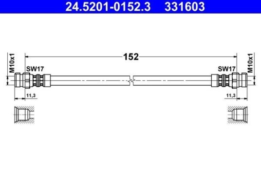 Bremseslange ATE 24.5201-0152.3