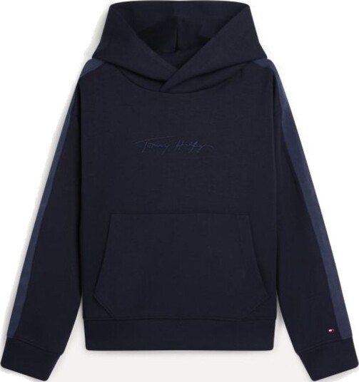 Tommy Hilfiger Ww Dg Signature Hoodie Desert Sky (140 / 10 år)
