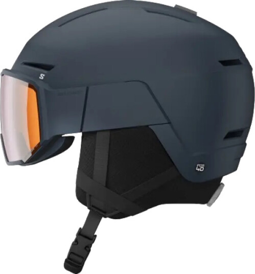 Salomon OS/Mo Skihjelm med Visir Dress Blue 59-62cm
