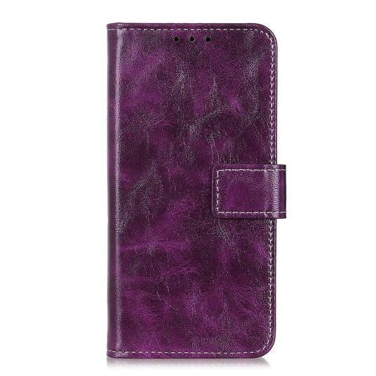 INCOVER Huawei P Smart 2021 Blankt PU Skinndeksel m. Lommebok - Lilla