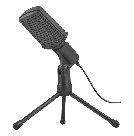 Natec Asp Bordmikrofon for Podcast med Kardioide Karakteristikk og 3.5mm Tilkobling Svart