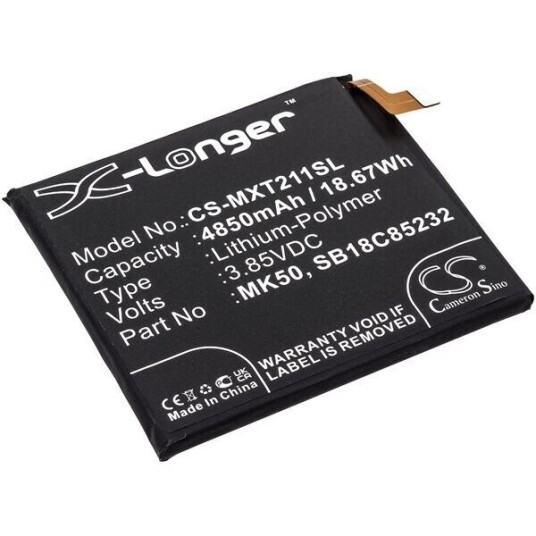 Motorola Moto One 5G Ace batteri (4850 mAh 3.85 V, Sort)