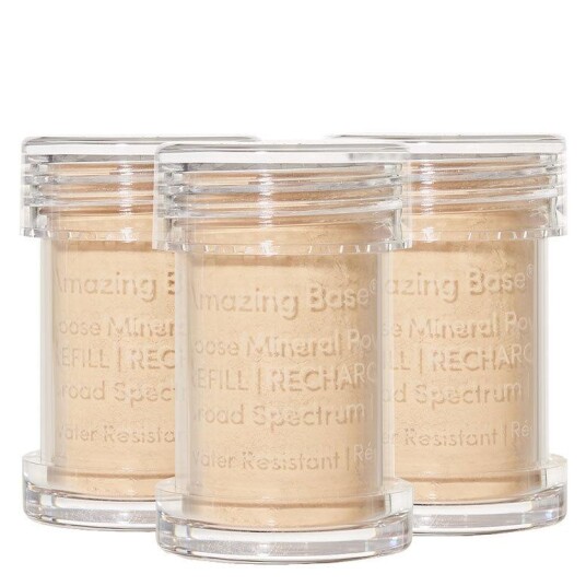 Jane Iredale Amazing Base Refillable Brush Satin 3 Pack Refills Jane Iredale Amazing Base Refillable Brush Satin 3 Pack Refills