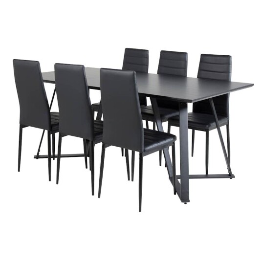 Venture Home Spisegruppe Venture Home Madde med 6 Sly Stoler GR20232