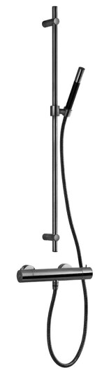 Tapwell Evm168+Zsal300 Dusjbatteri med Dusjsett Black Chrome