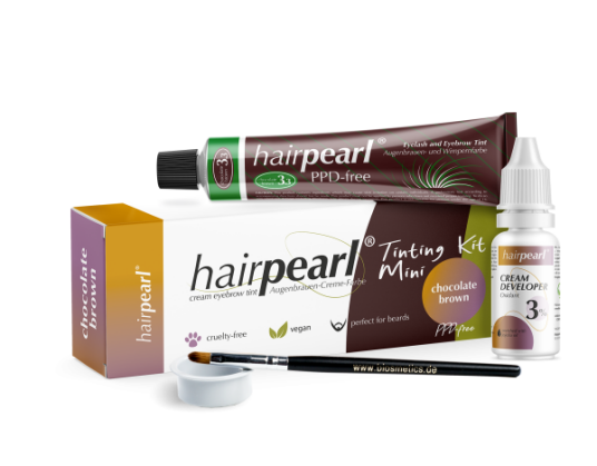 Hairpearl Brynog Vippefarge Mini-Kit Chocolate Brown