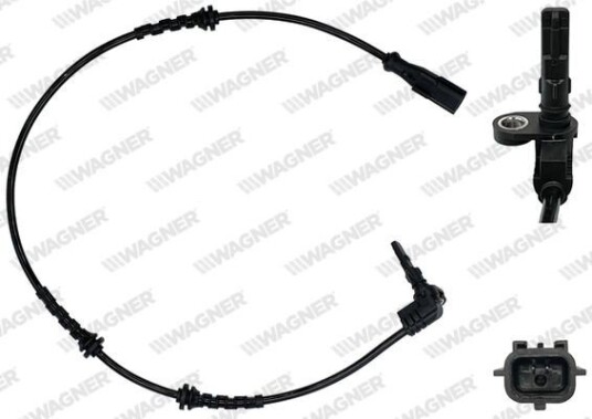 Sensor, ABS WAGNER ABS00135