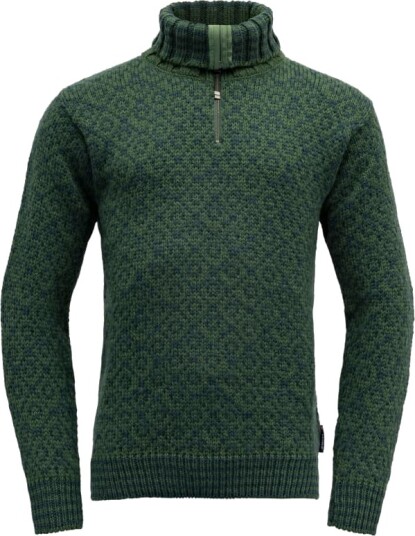 Devold Unisex Svalbard Sweater Zip-Neck XS , Forest/Woods