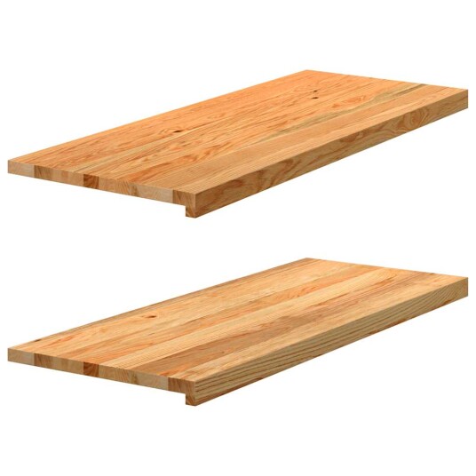 2 Stk Lysebrun 100x40x2cm Heltre Eik 2 Stk Lysebrun 100x40x2cm Heltre Eik