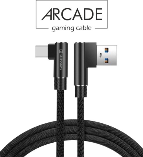 Swissten USB-C til USB-C Kabel 1,2 m Svart Swissten USB-C til USB-C Kabel 1,2 m Svart