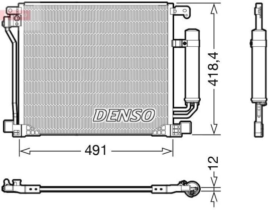 Kondensator DENSO DCN46025 Kondensator DENSO DCN46025