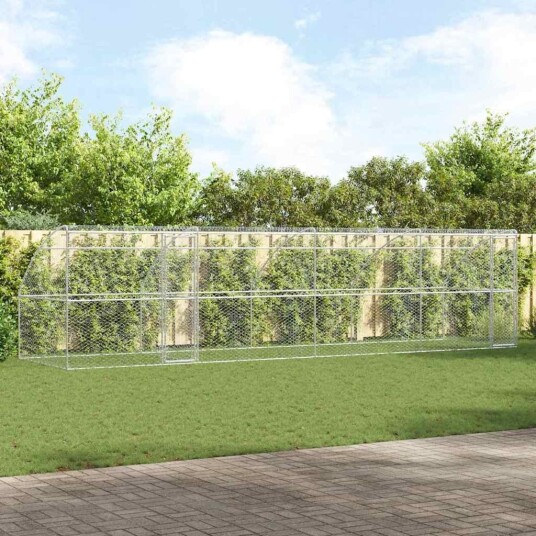 Vidaxl Hundebur 4 Stk. Sølv 8 X 2 X 2 M Galvanisert Stål