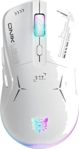 Onikuma CW917 Trådløs Gaming Mus med RGB Hvit Onikuma CW917 Trådløs Gaming Mus med RGB Hvit