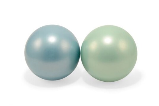 Magni Balls plastic 2 in net green and blue 15cm 3042
