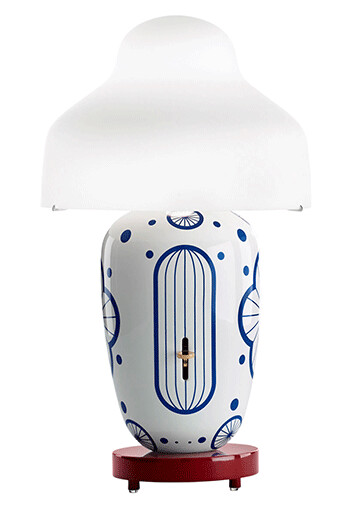 Parachilna Chinoz Bordlampe Ming & Hvit