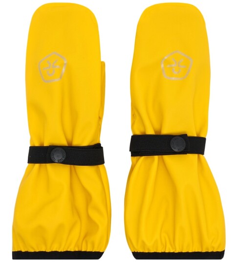 Color Kids Mittens Pu Yellow 6 8Y