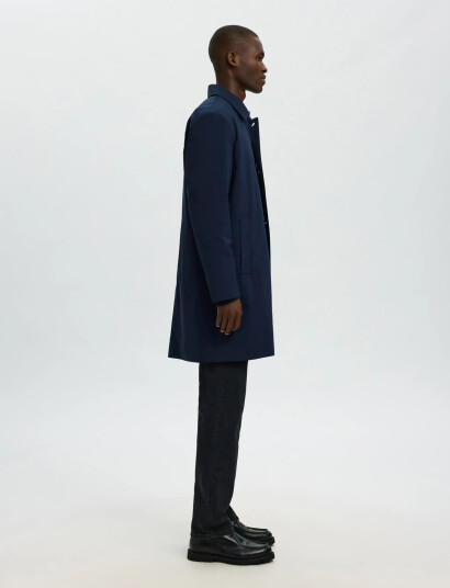 Selected Slhsilas Urban Tech Carcoat - Navy - L Selected Slhsilas Urban Tech Carcoat - Navy - L