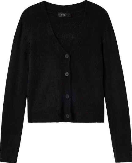 LMTD Nlflodet Ls Short S Knit Cardigan Noos Black 134 140 LMTD Nlflodet Ls Short S Knit Cardigan Noos Black 134 140