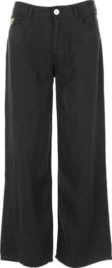 Lois Culotte Crude Linen Black Sort 28/32