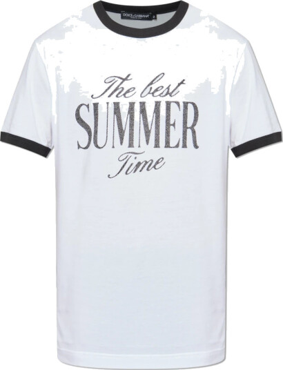 Dolce & Gabbana Herre Topper Hvit S,
