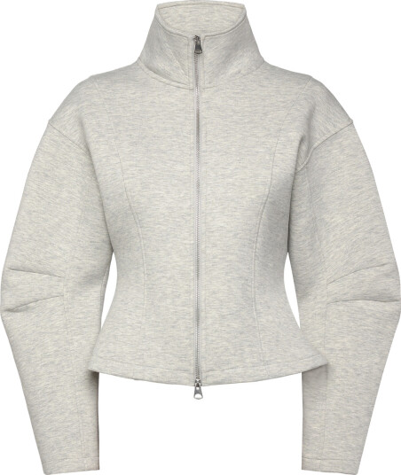Monki Volume Scuba Jacket Grey S