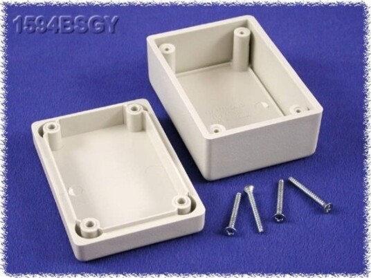 Hammond Electronics 1594BSGY 81 × 56 × 40 mm ABS Grå Kabinett
