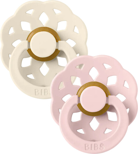 BIBS Smokk Boheme 2 PACK Latex Ivory/Blossom
