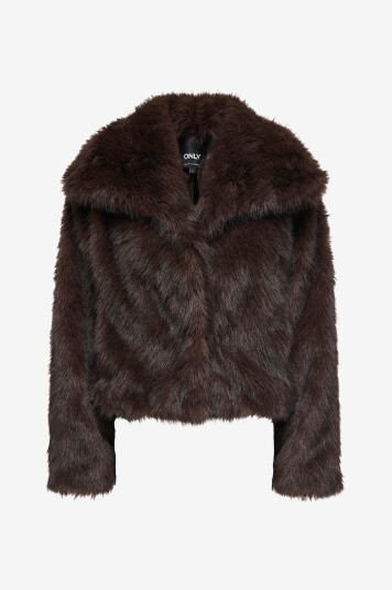 Only Jakke i fuskepels onlDawn Life Faux Fur Jacket CC Otw Brun Only Jakke i fuskepels onlDawn Life Faux Fur Jacket CC Otw Brun