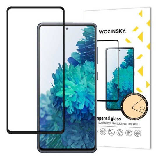 Wozinsky Super Durable Full Glue Tempered Glass Full Screen With Frame Case Friendly Samsung Galaxy S20 FE Black