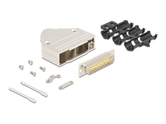 Delock   Seriell Kontakt   Db 25 Hann Til 25 Soldering Pin   Sølv