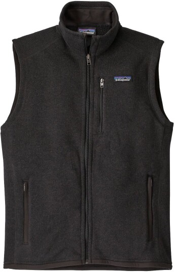 Patagonia Better Sweater Vest Herre Svart XL - Slitesterk Fleece med Høy Krage